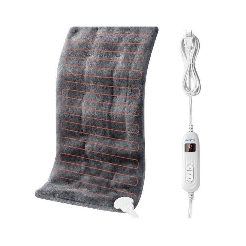 RENPHO Heating Pad for Pain Relief, 12”x24”, Gray